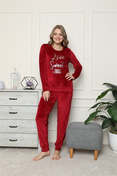 Kadın Kadife Pijama Takımı